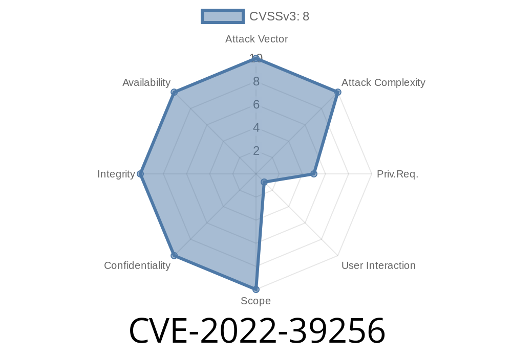 CVE-2022-39256 Orckestra C1 CMS is a .NET based Web Content Management System that is vulnerable to remote code execution.