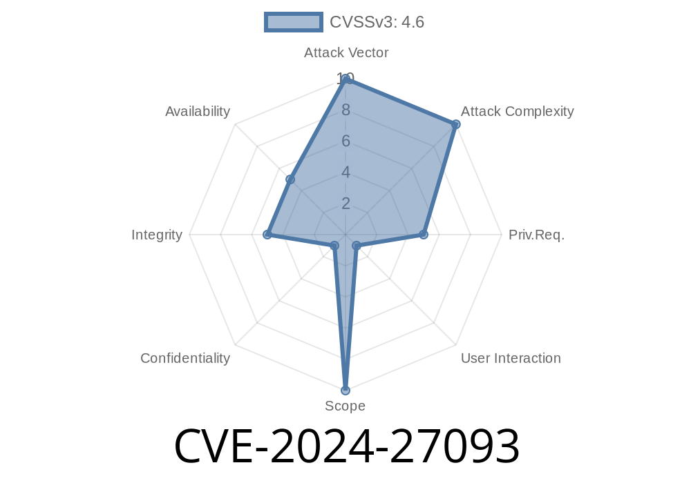 CVE-2024-27093 - Minder Software Supply Chain Security Platform Repository Registration Vulnerability