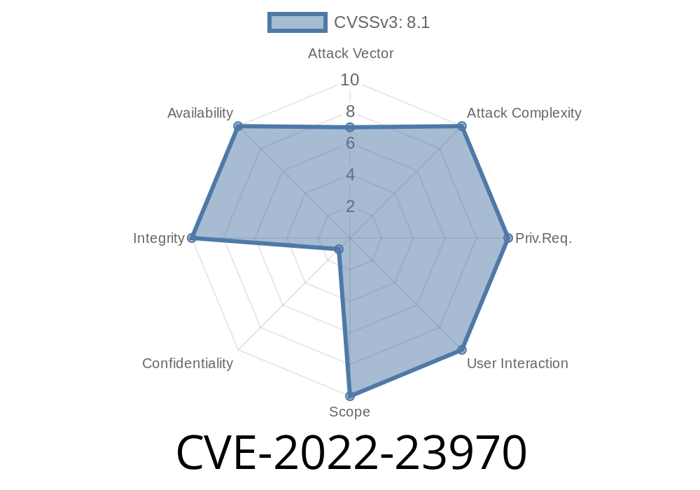 CVE-2022-23970 The update_json function has a path traversal vulnerability due to insufficient filtering for special characters in the URL parameter.
